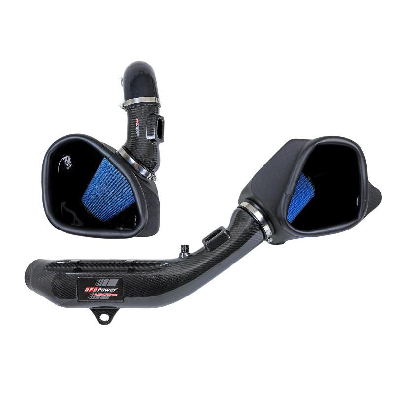 aFe Track Series Stg 2 Carbon Fiber Intake w/Pro 5R Media 15-20 BMW M3/M4(F80/82/83) L6-3.0L(tt) S55-SR1 Performance