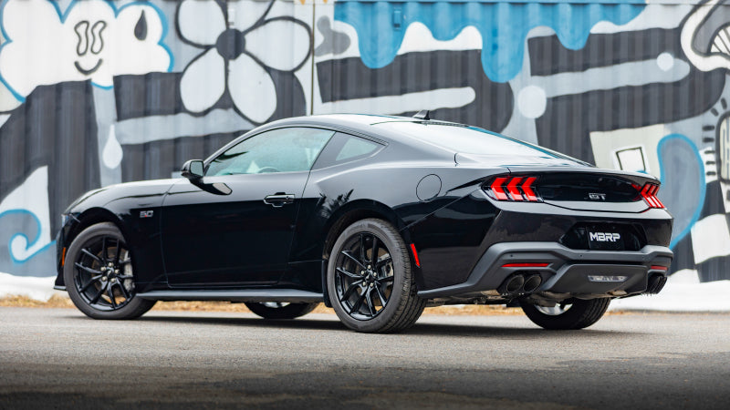 MBRP 15-24 Ford Mustang T304 SS 4in OD / 6.5in Length Quad Tip Cover Kit - Black Tip-SR1 Performance
