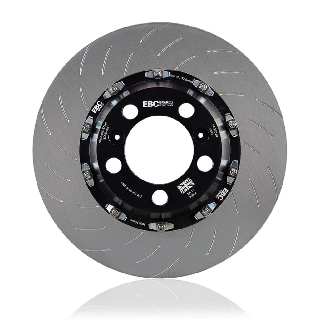 EBC Racing 2015+ Dodge Challenger and Charger 2-Piece Floating Front Rotors (Part SG2F017)