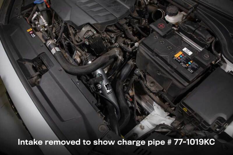 K&N 20-22 Hyundai Veloster N 2.0L L4 Aluminum Charge Pipe Kit - Gunmetal Gray-SR1 Performance