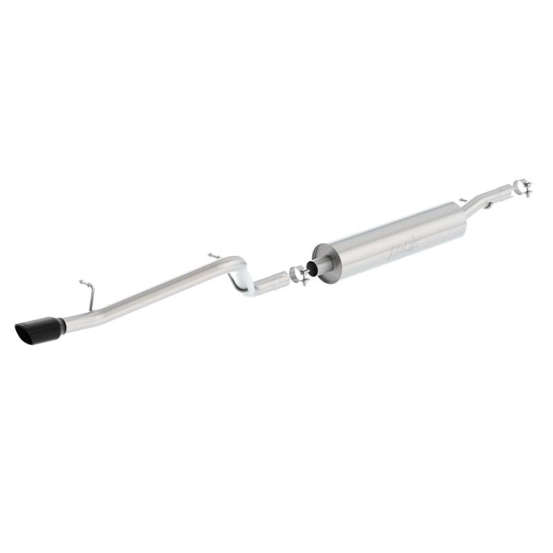 Borla 12-16 Jeep Wrangler V6 4WD Dirt Sport Cat-Back 2.5in Single Square Rolled Angle Cut Rear-SR1 Performance