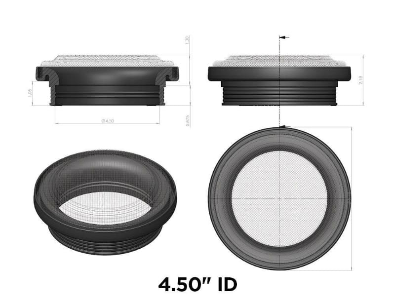 Technical drawing of an SB Volocity Stack 4.5 with dimensions on a white background