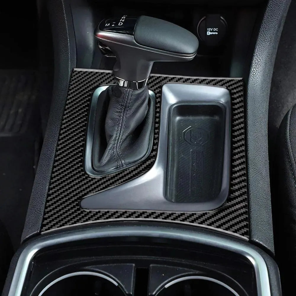 Dodge Charger 2015-2023 Carbon Fiber Front & Rear Center Console Panel Trim Overlays - carbonaddons Carbon Fiber Parts, Accessories, Upgrades, Mods