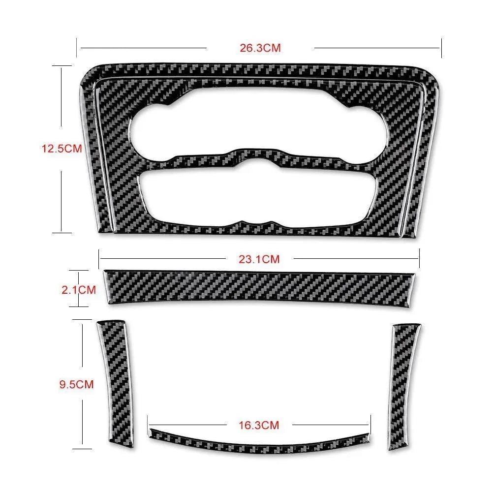 Dodge Charger 2015-2023 Carbon Fiber Multimedia Radio Button Trim Overlay - carbonaddons Carbon Fiber Parts, Accessories, Upgrades, Mods