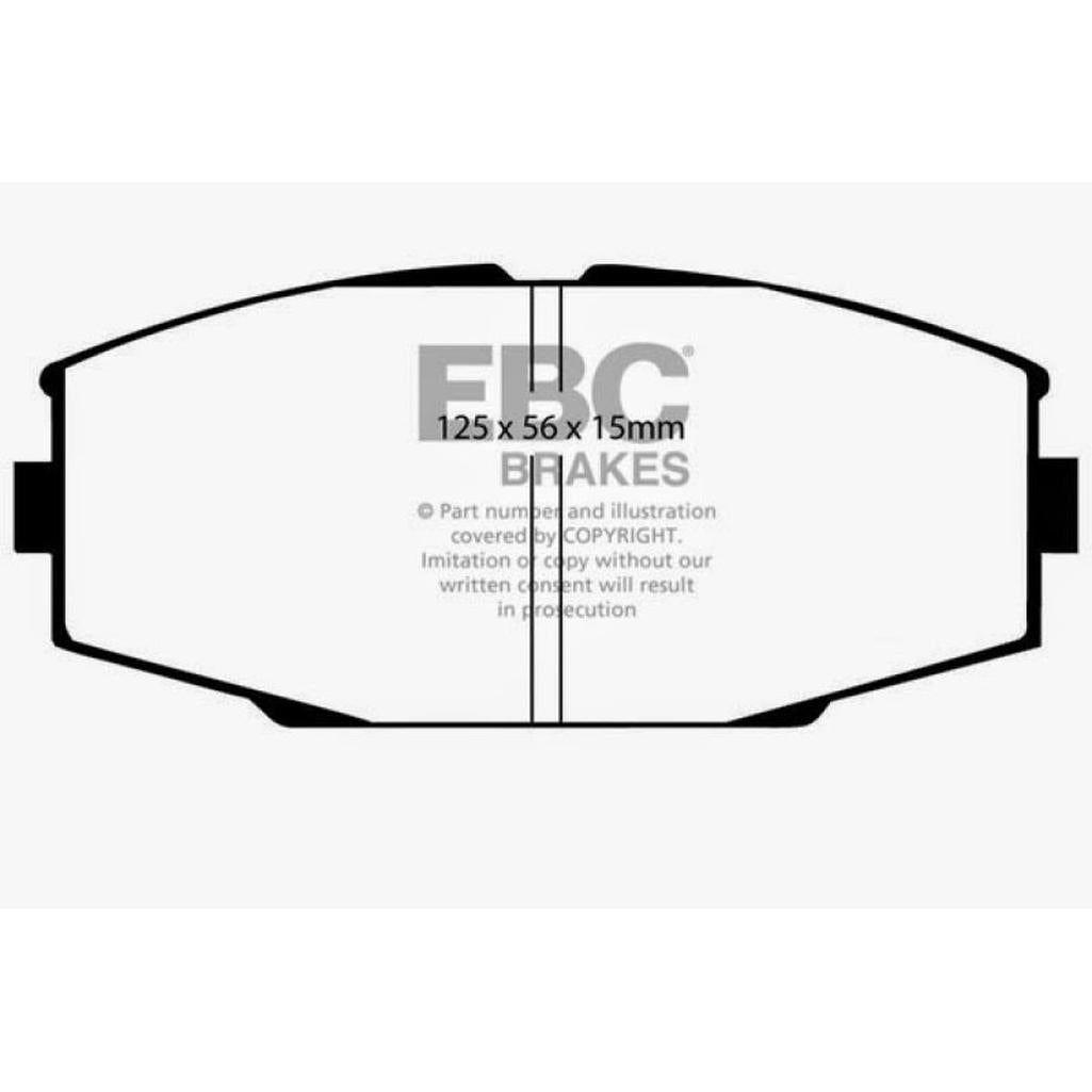 EBC Redstuff Ceramic Low Dust Front Brake Pads for Toyota Supra (1986-1992)