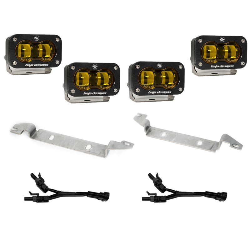 Baja Designs 2022+ Toyota Tundra S2 SAE OEM Fog Light Replacement Kit - Amber-SR1 Performance