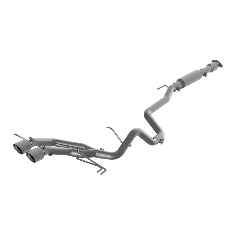 MBRP 13-18 Hyundai Veloster Turbo 4.0in OD Tips Dual Outlet 2-1/2in AL Cat Back-SR1 Performance