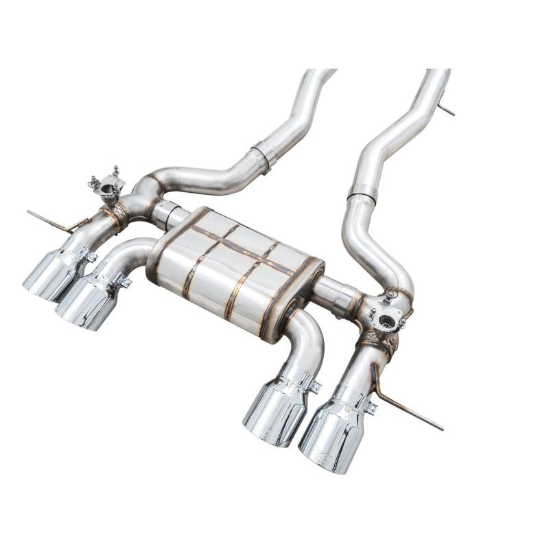 AWE SwitchPath Catback Exhaust for BMW G8X M3/M4 - Chrome Silver Tips-SR1 Performance