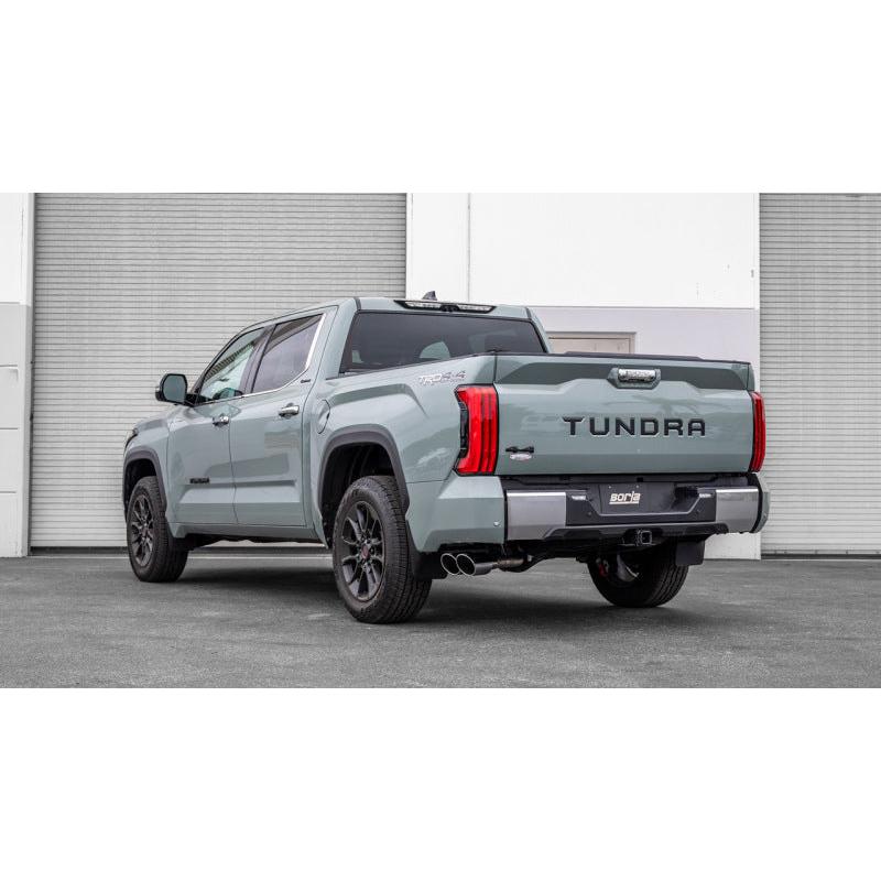Borla 22-24 Toyota Tundra 3.4L V6 (Inc. Hyb.) Ext. Cab/STD Bed/145.7in WB ATAK Cat-Back - Chrome-SR1 Performance