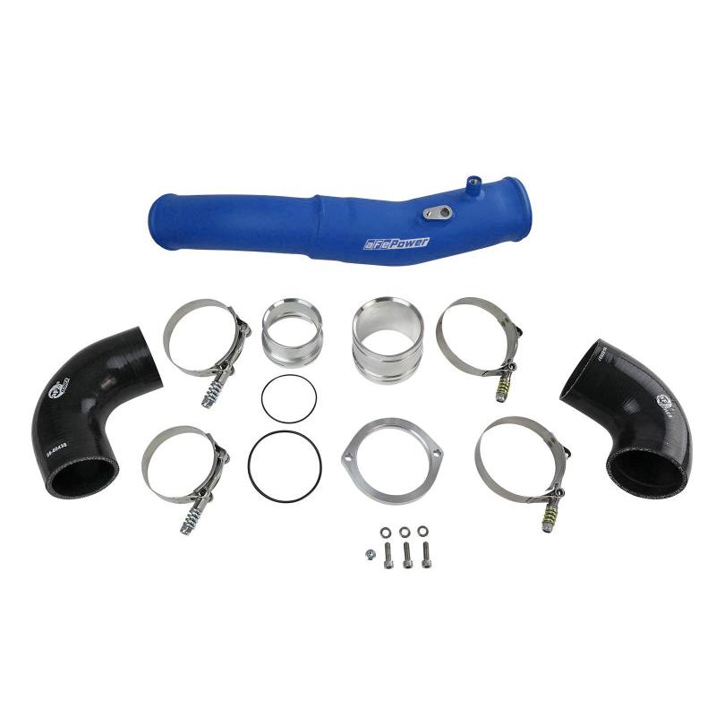 aFe 20-21 BMW Z4 M40i (G29) L6-3.0L (t) B58 BladeRunner 2-1/2in to 3in Hot-Side Charge Pipe - Blue-SR1 Performance