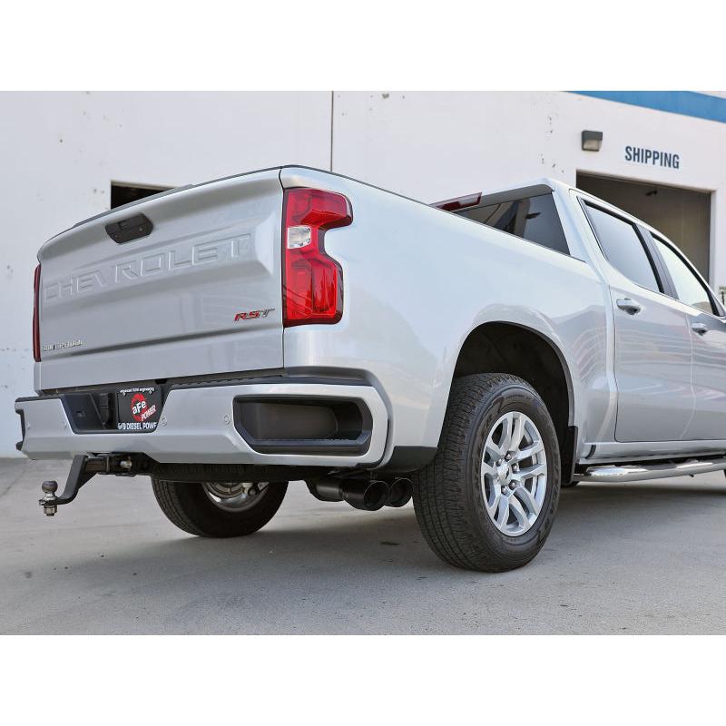 aFe Rebel XD Series 3 IN 304SS DPF-Back 23-24 GM Trucks L6-3.0L (td) LZ0- Dual Black Tip-SR1 Performance