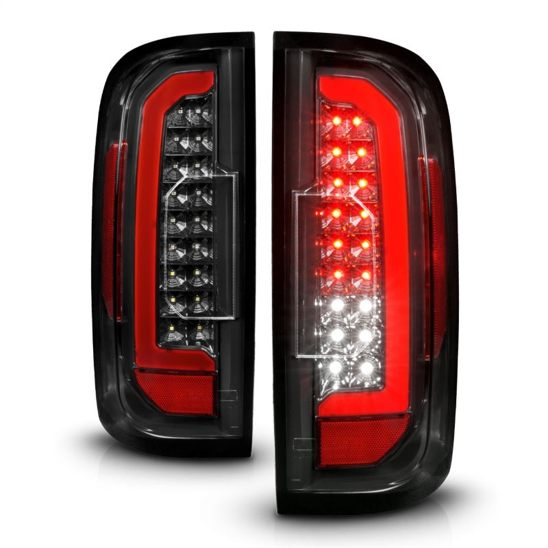 ANZO 15-21 GMC Canyon Full LED Taillights w/ Red Lightbar Black Housing/Clear Lens-SR1 Performance