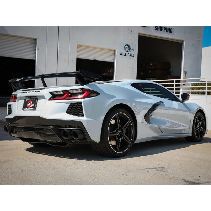 AFe MACH Force-Xp 304 Stainless Steel Cat-Back Exhaust Black 2020 Chevrolet Corvette C8-SR1 Performance