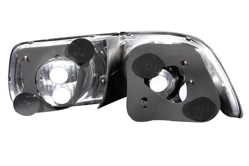 ANZO 1996-2000 Honda Civic Coupe Taillights Black-SR1 Performance