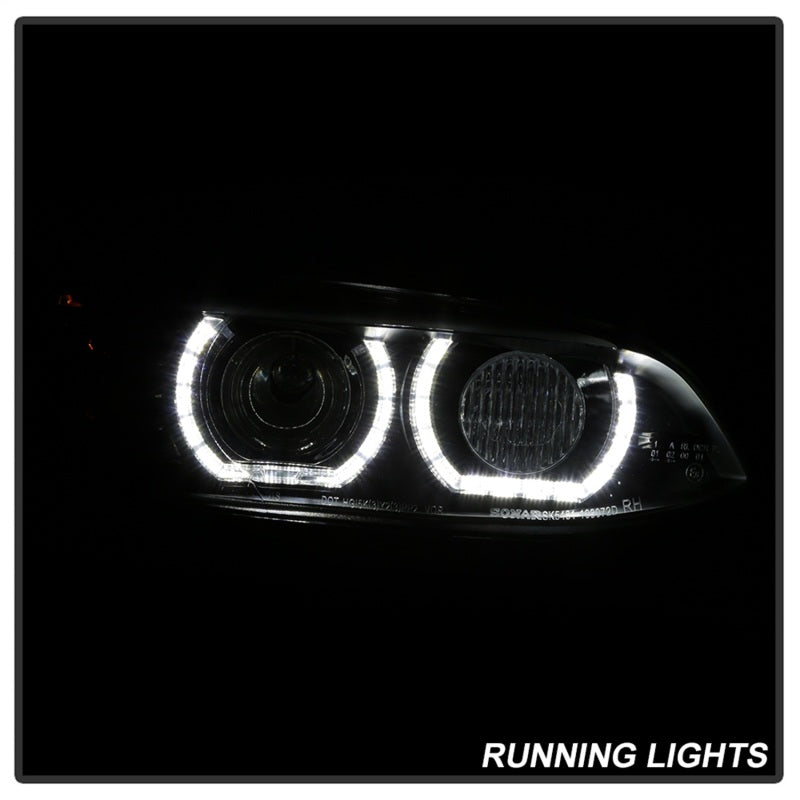 Spyder 08-10 BMW F92 3 Series Projector Headlights - LED DRL - Black (PRO-YD-BMWE9208-DRL-BK)-SR1 Performance