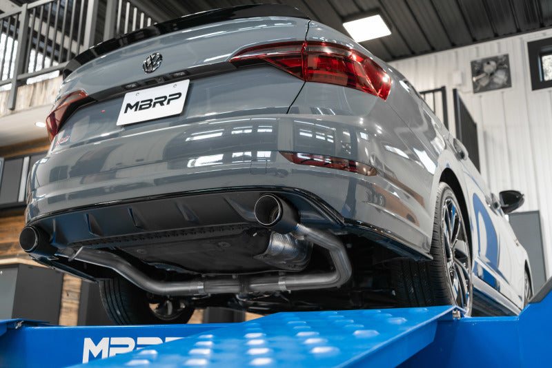 MBRP 19-21 VW Jetta GLI T304 SS 3in Cat-Back Dual Split Rear Exit Exhaust - Carbon Fiber Tips-SR1 Performance