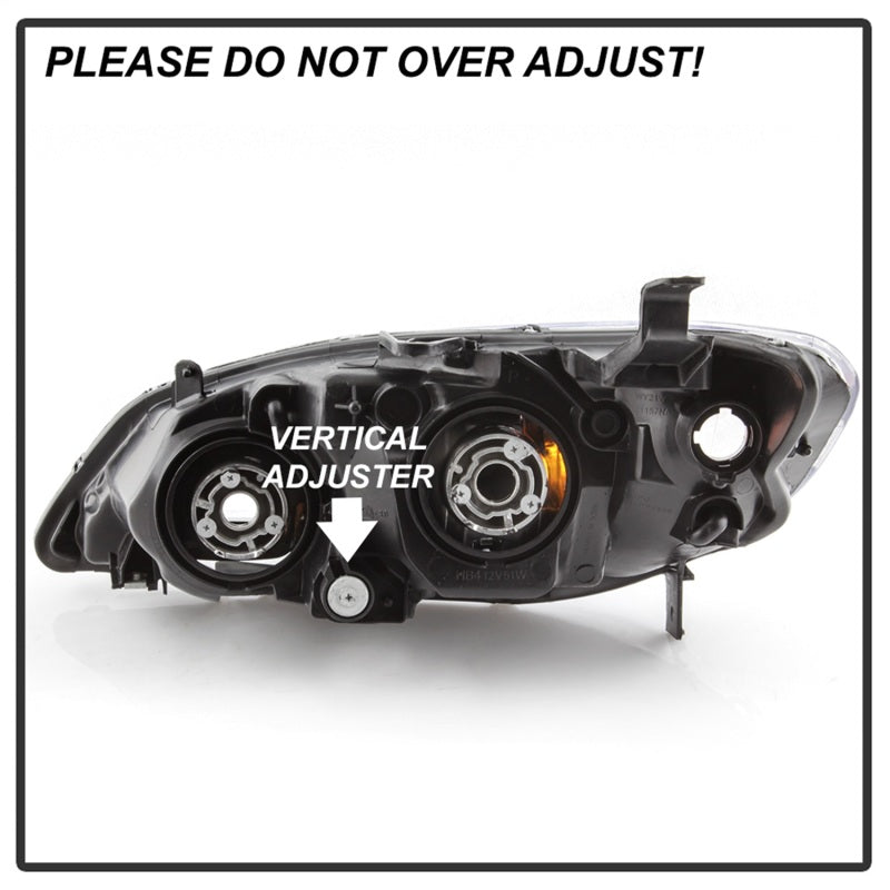 xTune 04-05 Honda Civic (Excl Hatchback/Si) OEM Style Headlights - Black (HD-JH-HC04-4D-AM-BK)-SR1 Performance