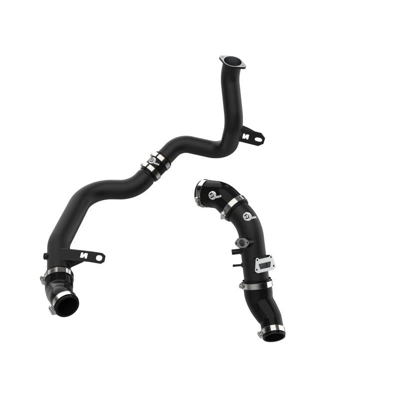 aFe 19-22 Hyundai Veloster N L4 2.0L (t) BladeRunner Aluminum Hot & Cold Charge Pipe Kit - Black-SR1 Performance