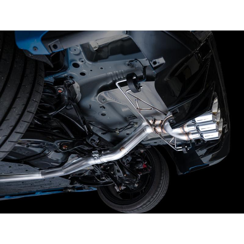 AWE Tuning 2023 Honda Civic Type R FL5 Track Edition Exhaust w/ Triple Chrome Silver Tips-SR1 Performance