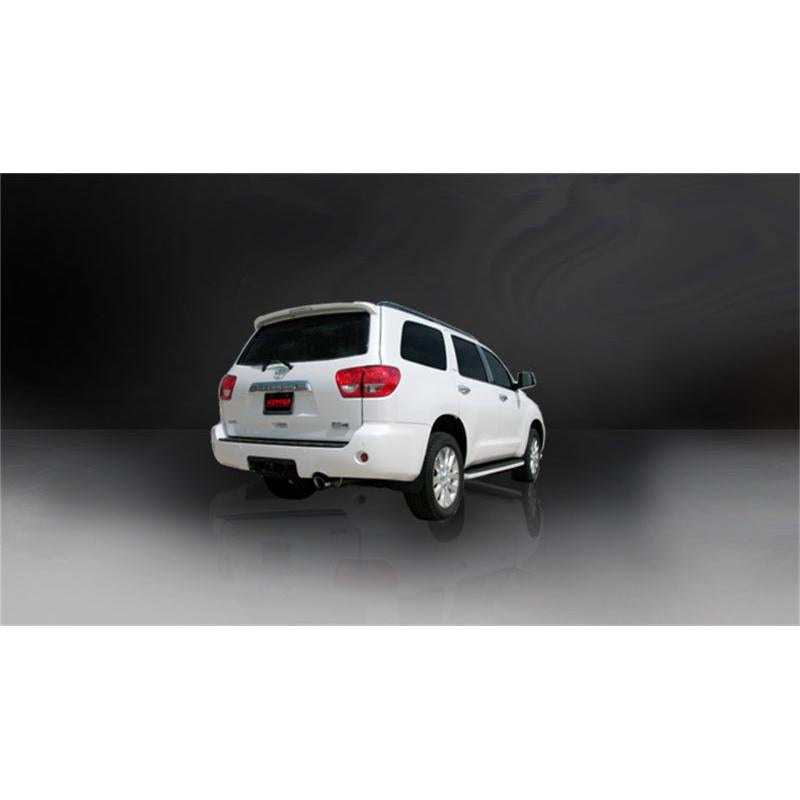 Corsa 2008-2017 Toyota Sequoia 5.7L V8 Touring Cat-Back Exhaust w/Black 4in Tip-SR1 Performance
