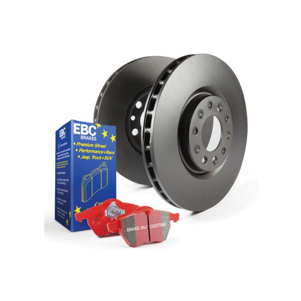 EBC S12KR1564 Brake Kit with Redstuff Pads and RK Rotors for BMW 5 Series (2010-2014)