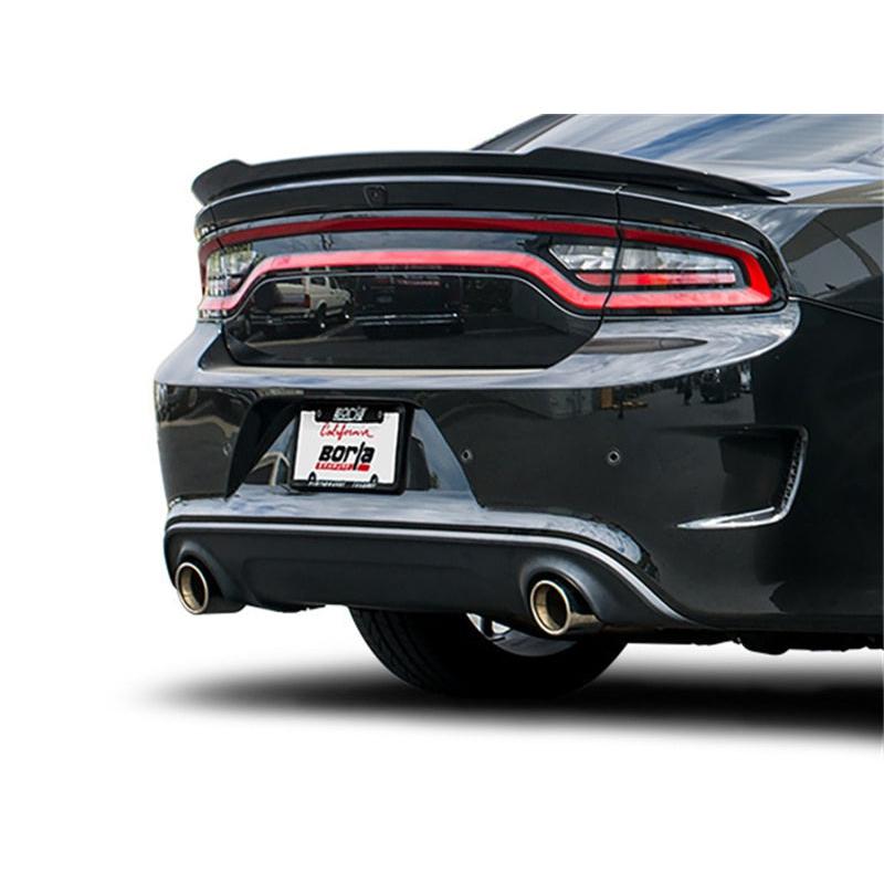 Borla 15-16 Dodge Charger Hellcat 6.2L V8 ATAK Catback Exhaust w/ Valves No Tips Factory Valance-SR1 Performance