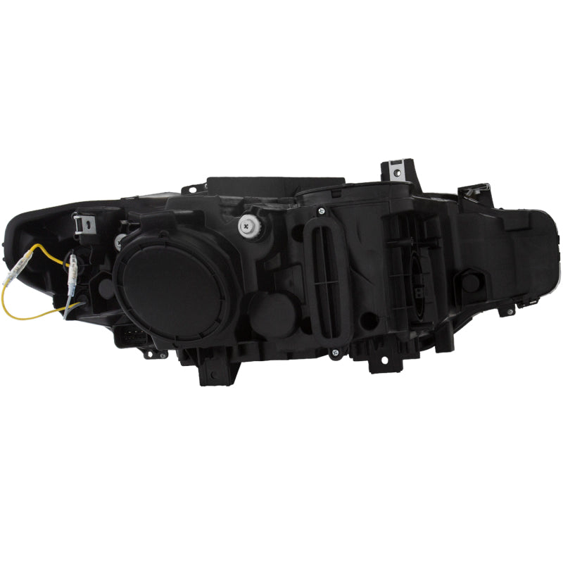ANZO 2012-2015 BMW 3 Series Projector Headlights w/ U-Bar Black-SR1 Performance