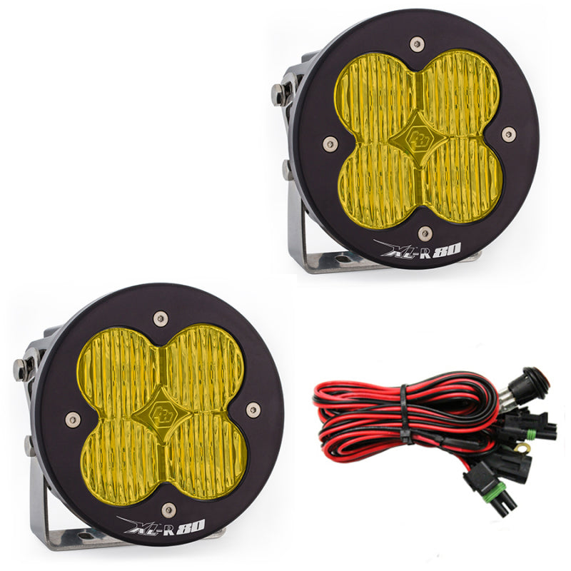 Baja Designs XL R 80 Series Wide Cornering Pattern LED Light Pods - Amber-SR1 Performance