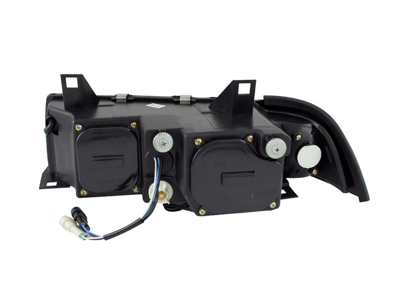 ANZO 1992-1998 BMW 3 Series E36 Projector Headlights w/ Halo Black G2 1 pc-SR1 Performance