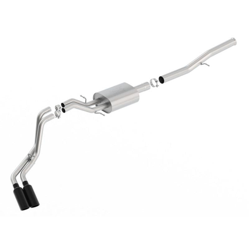 Borla 14+ Chevy Silverad1500 EC STD/CC Short 143.5in WB ATAK Cat-Back Exhaust w/ Black Chrome Tip-SR1 Performance