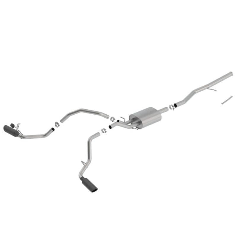 Borla 14-18 Chevrolet Silverado 1500 5.3L V8 AT/MT 4DR CC ATAK Catback Exhaust w/Black Chrome Tips-SR1 Performance