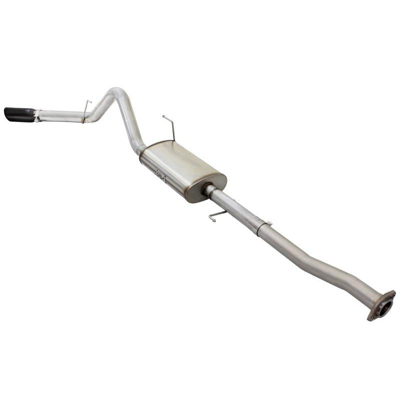 aFe MACHForce XP Exhaust 3in-3.5in SS Single Side Exit CB w/ Black Tips 15 Ford F150 V8 5.0L CC/SB-SR1 Performance