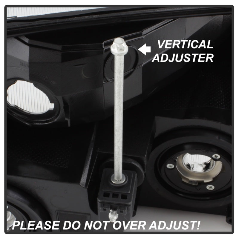 xTune 02-06 Chevy Avalanche w/Cladding OEM Bumper Light & Headlights - (BLACK) (HD-JH-CAVA02-SET-BK)-SR1 Performance