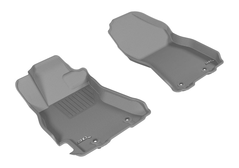 3D MAXpider 2015-2019 Subaru Legacy/Outback Kagu 1st Row Floormat - Gray-SR1 Performance