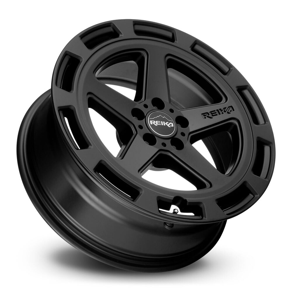 R Teton Satin Black 17x8
