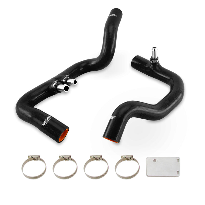 Mishimoto 2018+ Jeep Wrangler JL / Gladiator JT 3.6L AT Black Silicone Radiator Coolant Hose Kit-SR1 Performance