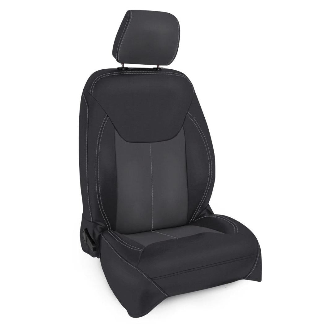 PRP 13-18 Jeep Wrangler JK Front Seat Covers/2 door or 4 door (Pair) - Black/Grey-SR1 Performance