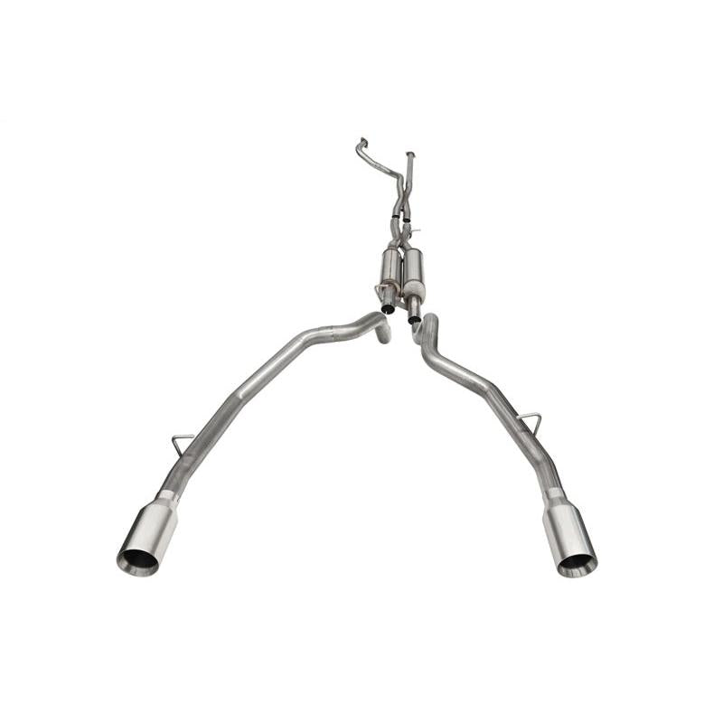 Corsa 2021-2024 Dodge Ram TRX Crew Cab Xtreme Catback Exhaust Dual Rear Satin Tip-SR1 Performance