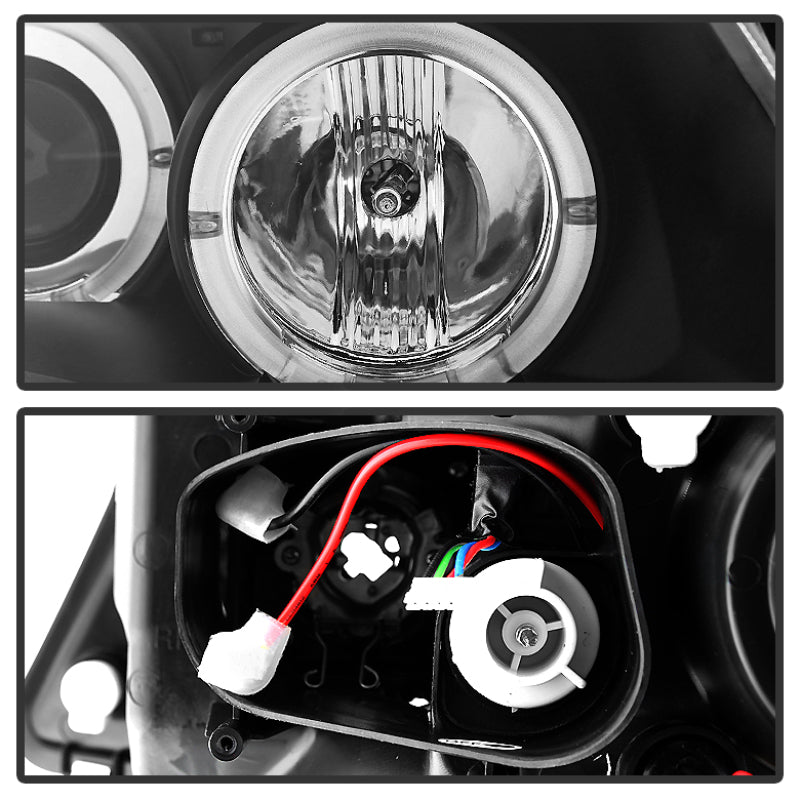 Spyder BMW E90 3-Series 06-08 Projector LED Halo Amber Reflctr Rplc Bulb Blk PRO-YD-BMWE9005-AM-BK-SR1 Performance