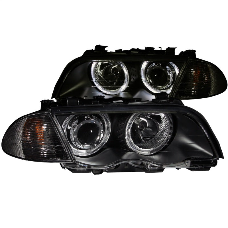 ANZO 1999-2001 BMW 3 Series E46 Projector Headlights w/ Halo Black (CCFL)-SR1 Performance