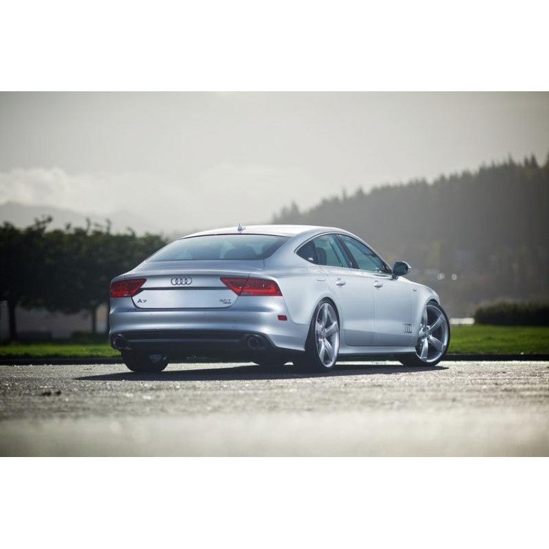 AWE Tuning Audi C7 A7 3.0T Touring Edition Exhaust - Dual Outlet Diamond Black Tips-SR1 Performance