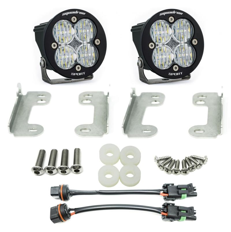 Baja Designs 2018 Wrangler JL Sahara Squadron R Sport Fog Pocket Kit-SR1 Performance