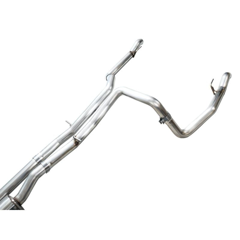 AWE 4th Gen GM 1500 6.2L Catback Split Rear Exit (w/ Bumper Cutouts) - OE Tips-SR1 Performance