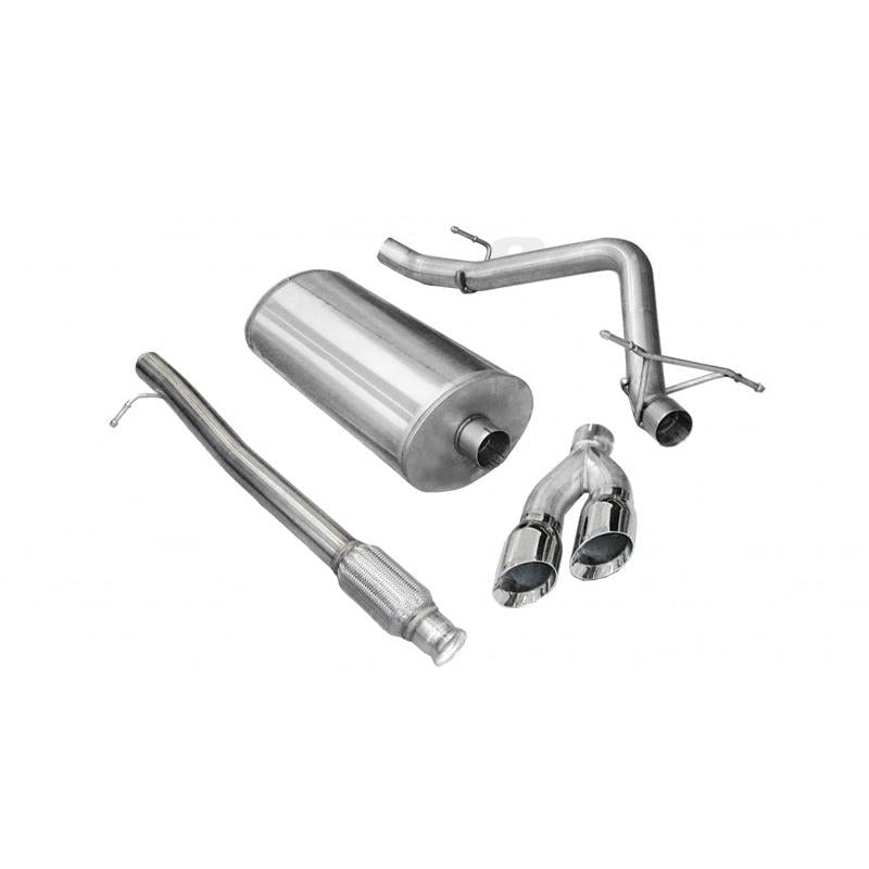 Corsa 2010-2013 Chevrolet Silverado Crew Cab/Short Bed 1500 4.8L V8 Polished Sport Cat-Back Exhaust-SR1 Performance