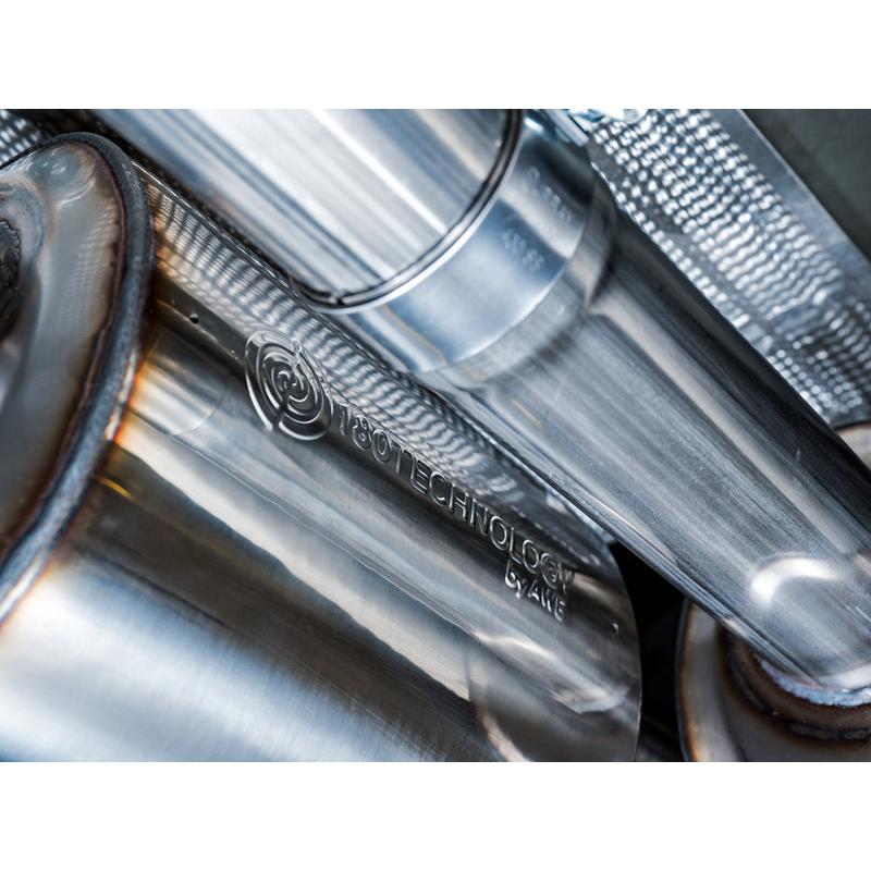 AWE Tuning 4th Gen GM 1500 6.2L 0FG Catback Split Rear Exit (w/ Bumper Cutouts) - Quad Chrome Tips-SR1 Performance