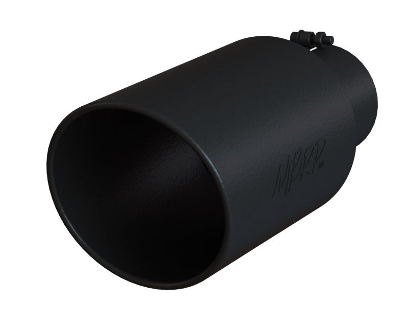 MBRP Universal Tip 8in OD Rolled End 5in Inlet 18in Length T304 - Black-SR1 Performance