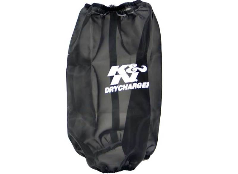 K&N 6.625in Base ID / 5.25in Top ID / 9.5in H Round Tapered Black DryCharger Air Filter Wrap-SR1 Performance