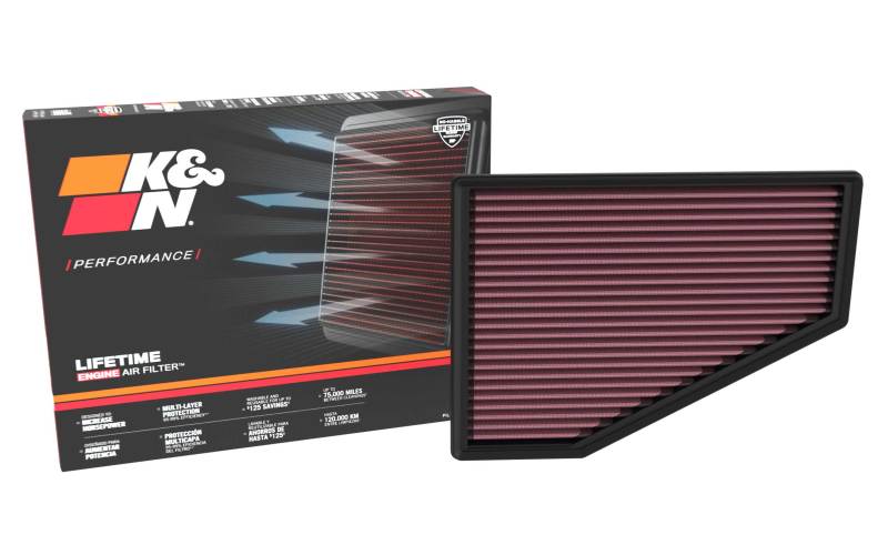 K&N 2021+ Jeep Grand Cherokee V6 3.6L Replacement Air Filter-SR1 Performance