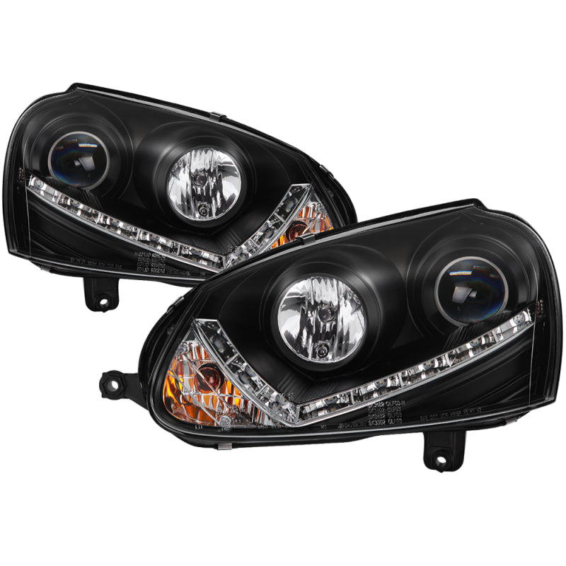 Spyder Volkswagen GTI 06-09/Jetta 06-09 Xenon/HID Model Only - DRL Black PRO-YD-VG06-HID-DRL-BK-SR1 Performance