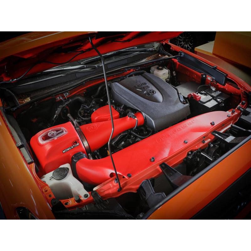 aFe 16-23 Toyota Tacoma V6 3.5L Momentum GT Red Edition Cold Air Intake System w/ Pro DRY S Filter-SR1 Performance